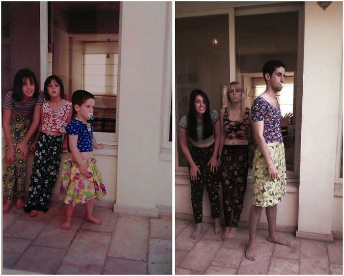 My Sisters Dressed Me Up With A Skirt. 15 Years Later They Did It Again