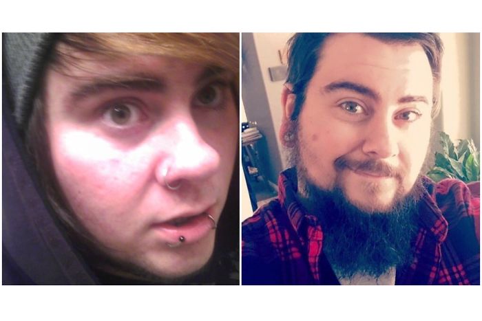 Bleached Spot Hair And Piercings To Bearded Auto Tech