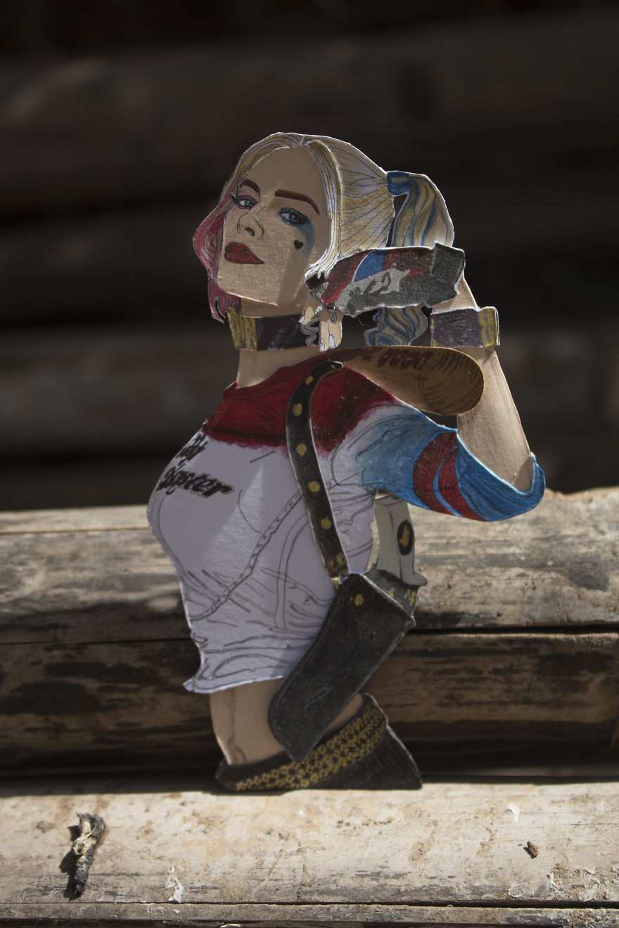 We Have Created Hand Painted Paper-Cut Characters Of Suicide Squad We Have Created Hand Painted Paper-Cut Characters Of Suicide Squad