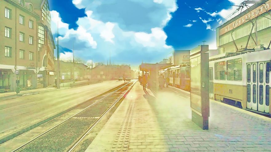 I Animefied Some Of My Photos Of Hungary