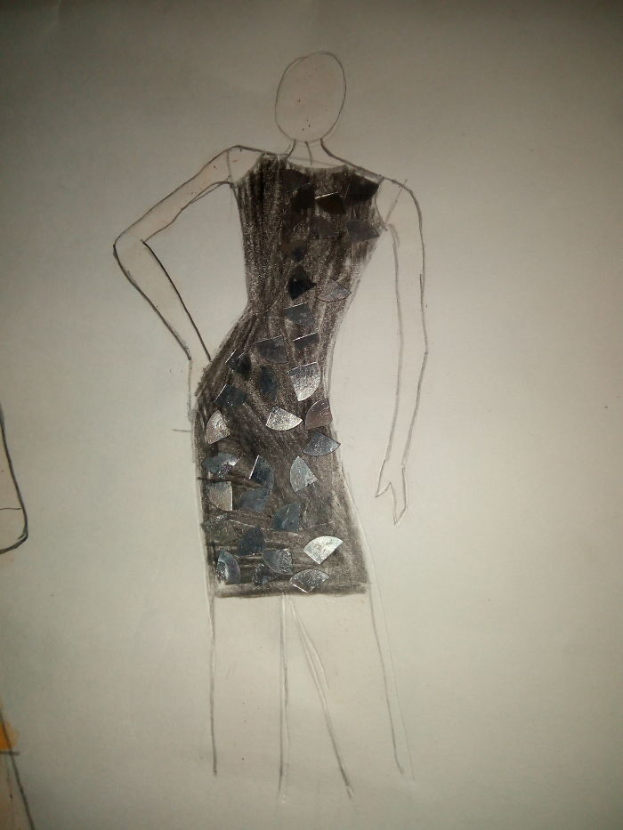 I Started To Draw Fashion Sketches.