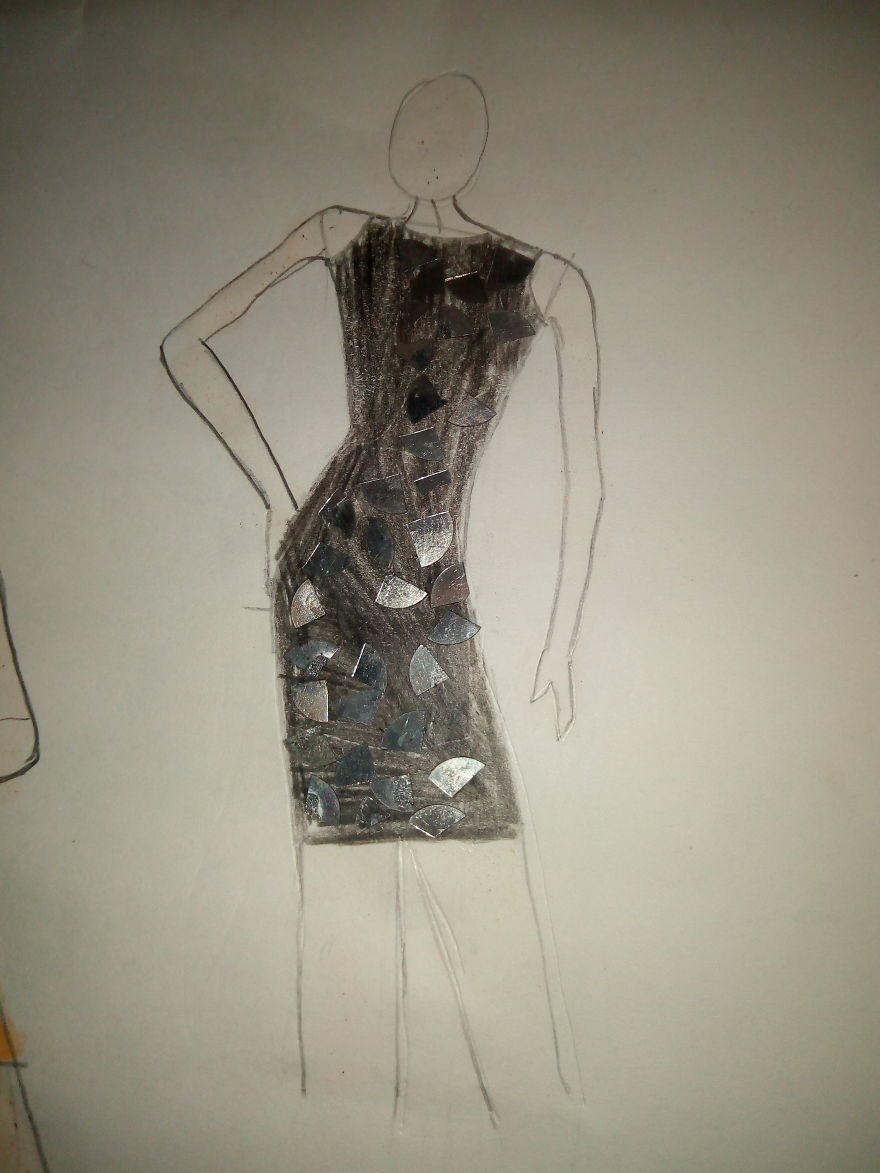 I Started To Draw Fashion Sketches.