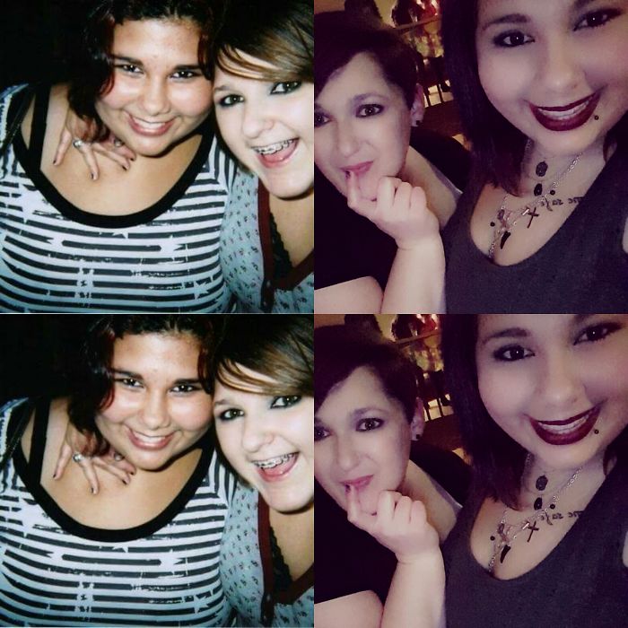 We Went From Smiling Emo Girls, To Slightly Cooler Rocker Chic Girls. Best Friends Since 6th Grade :)