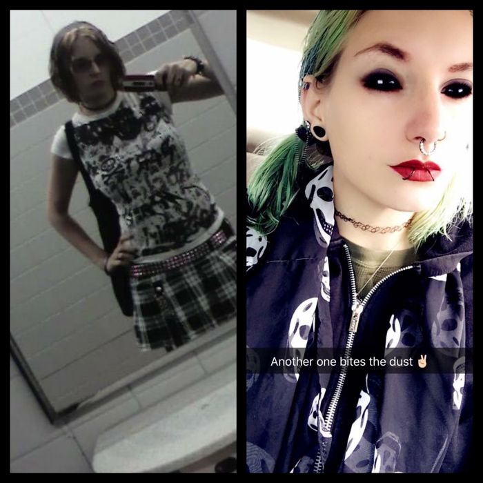 2007/2017 I've Actually Gotten Worse With Time! I Can Afford My Own Piercings Now. And My Hairs Always Changing Colors.