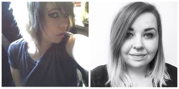 Me In 2015 And Now At 27 Years Old. All Emo And Now I Have Lived In Sweden. Work In Admin For A Disability Charity And Planning My Wedding. Could Never Have Guessed This Is Where I Would Be ! :)