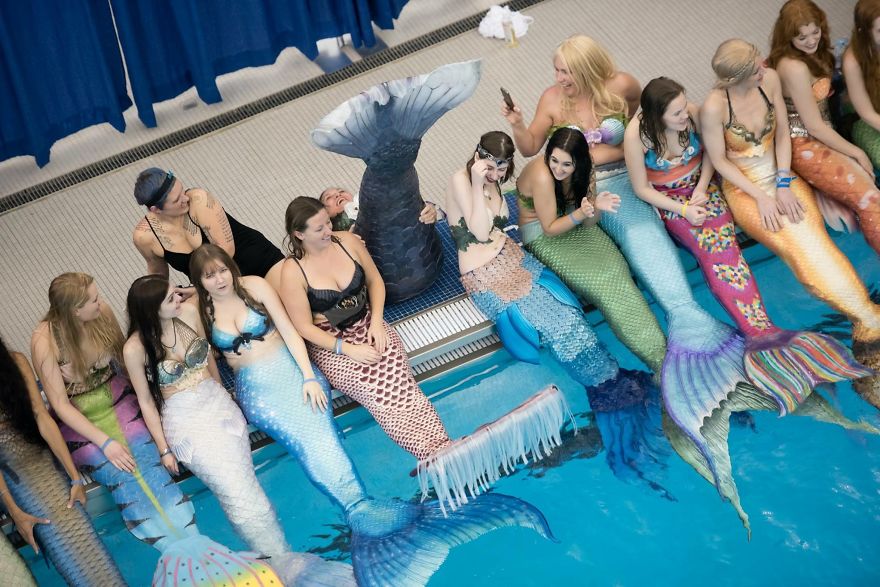 Over 300 People Gather To An International Mermaid Convention