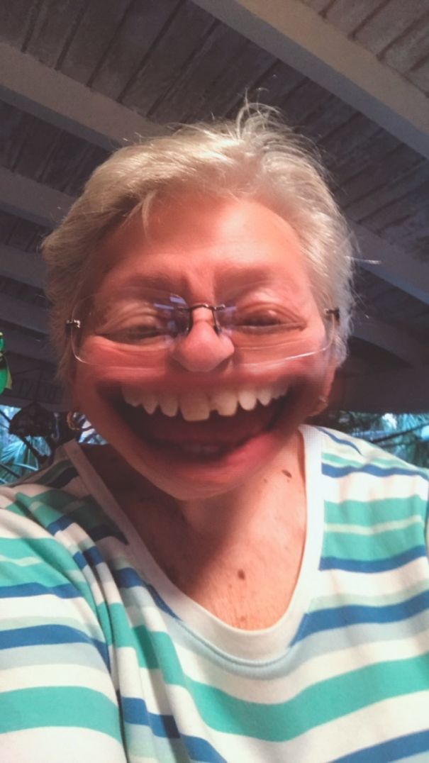 My 95 Year Old Grandmother Tries Snapchat For The First Time! Think She Liked It...