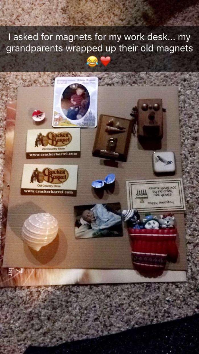 I Needed Magnets... So This Is What I Got For Christmas. Some Of The Baby Pictures Are Me! Great Desk Magnets