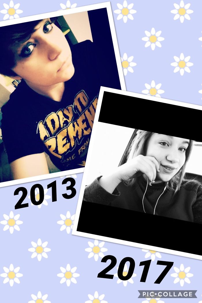 My Emo Days When I Wanted To Be A Rock Star, Vs. Today, When I'm Planning On A Degree In Psychology ☺️