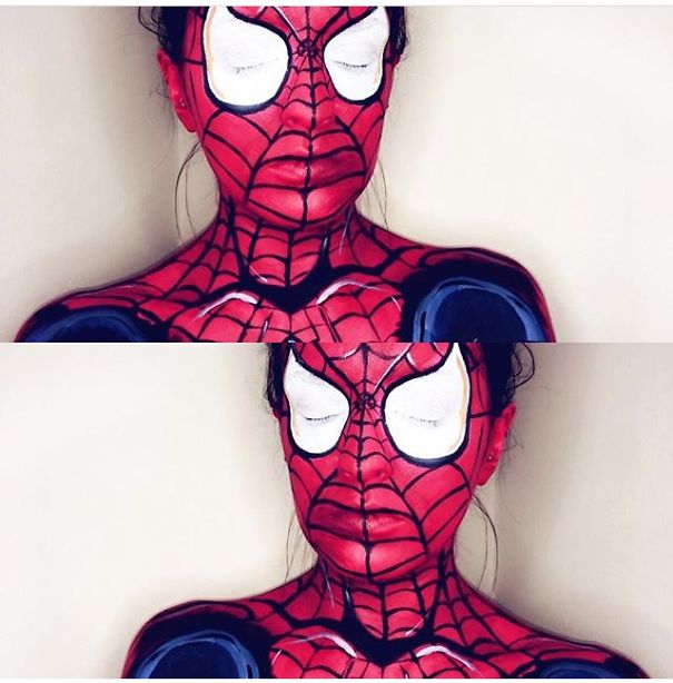 Superhero And Villain Facepaint Creations