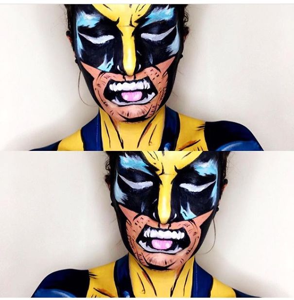Superhero And Villain Facepaint Creations