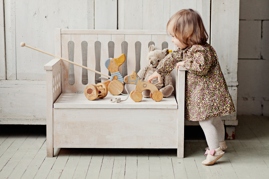 Before The Birth Of Our First Daughter, We Moved To The Countryside To Make Wooden Toys