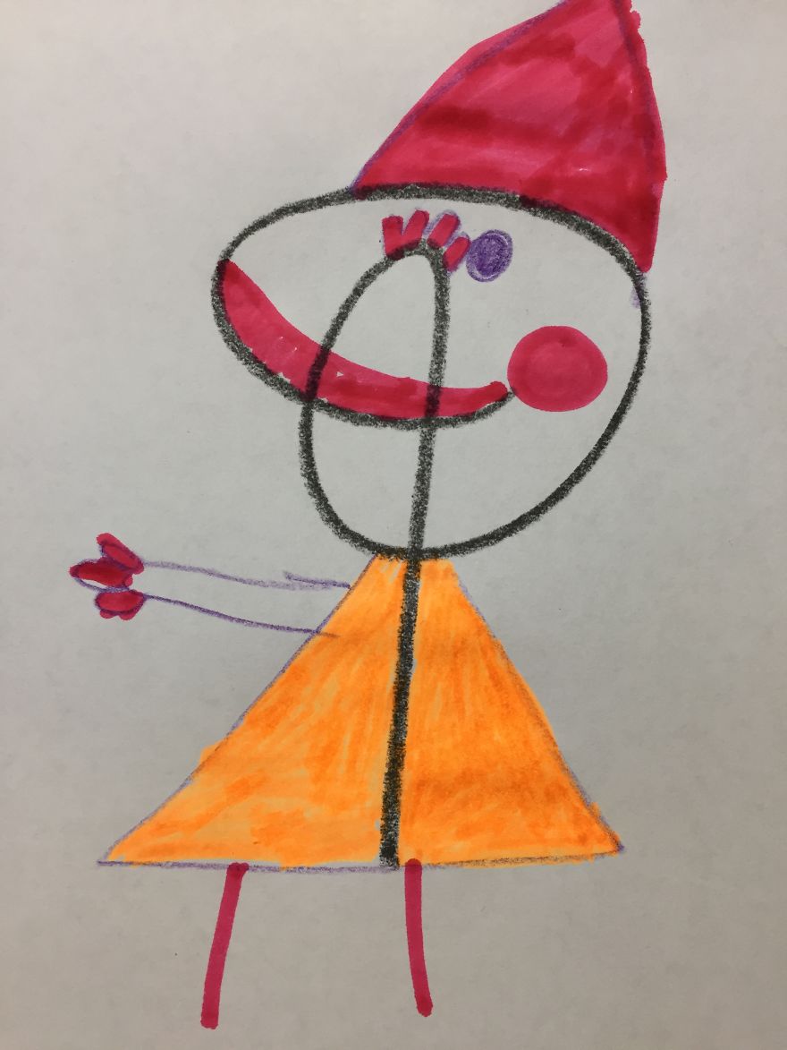 "mrs Lady Scratching Head" - By Matilda