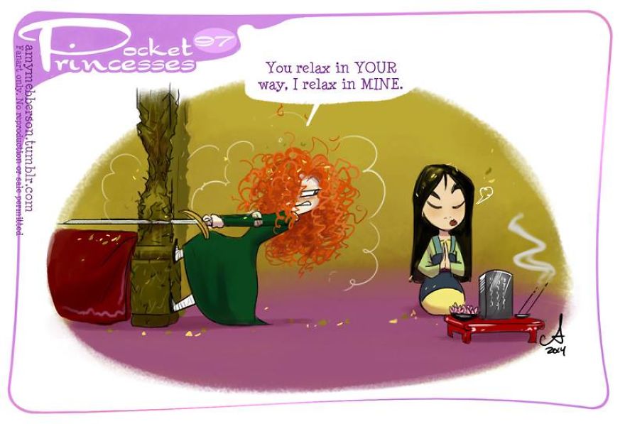 If You Love Disney Princesses, These Mini Comics Will Make You Smile