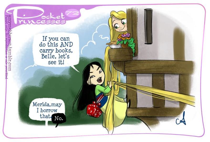 If You Love Disney Princesses, These Mini Comics Will Make You Smile