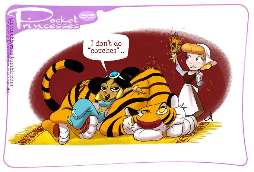 If You Love Disney Princesses, These Mini Comics Will Make You Smile