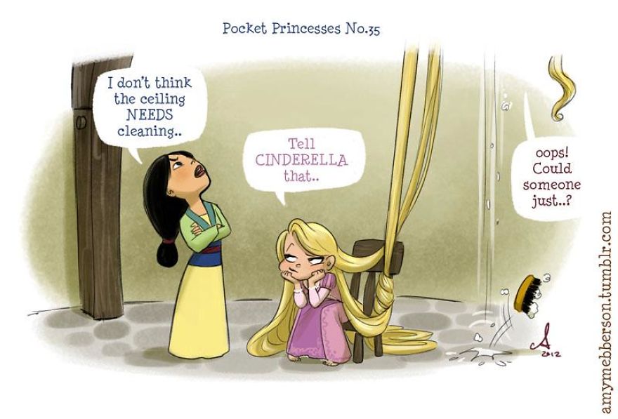 If You Love Disney Princesses, These Mini Comics Will Make You Smile