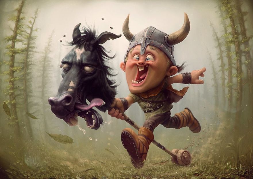 Adorable Character Illustrations By Tiago Hoisel