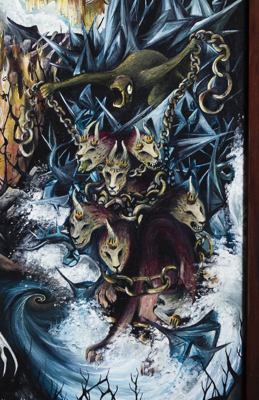 It Took Me 18 Months To Create This Impressive 2x3 Meter Sculpture Of The Book Of Revelations