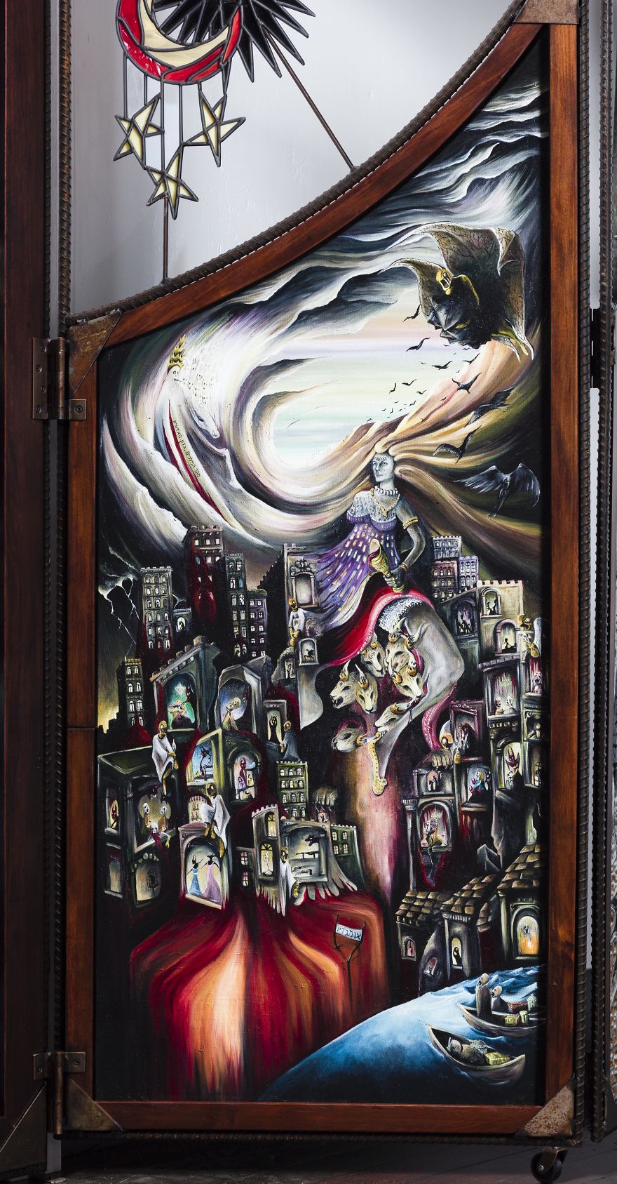 It Took Me 18 Months To Create This Impressive 2x3 Meter Sculpture Of The Book Of Revelations