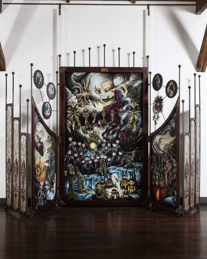 It Took Me 18 Months To Create This Impressive 2x3 Meter Sculpture Of The Book Of Revelations