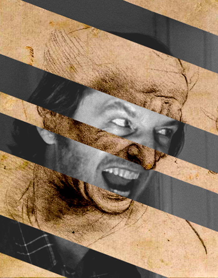 Leonardo Da Vinci's "head For The Battle Of Anghiari" And Jack Nicholson In Shining