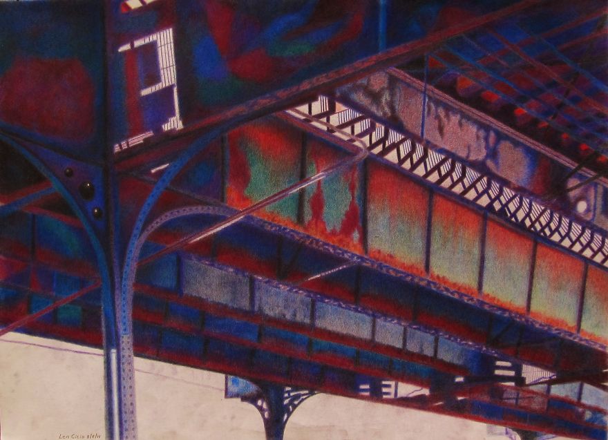 My Blazing Oil Pastel And Colored Pencil Subway From 215th St Nyc My Blazing Oil Pastel And Colored Pencil Subway From 215th St Nyc