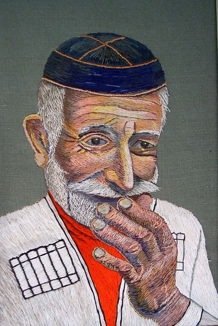 I Create Embroidery Art With Needle And Silk Threads