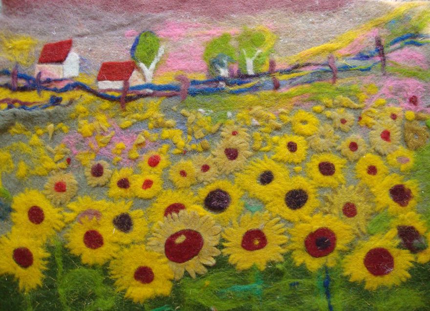 I Create Embroidery Art With Needle And Silk Threads