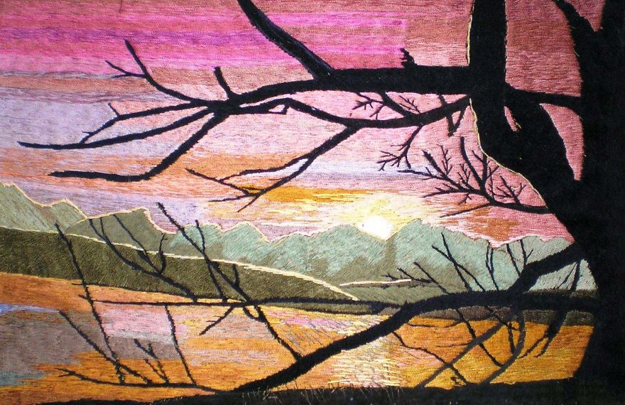 I Create Embroidery Art With Needle And Silk Threads I Create Embroidery Art With Needle And Silk Threads