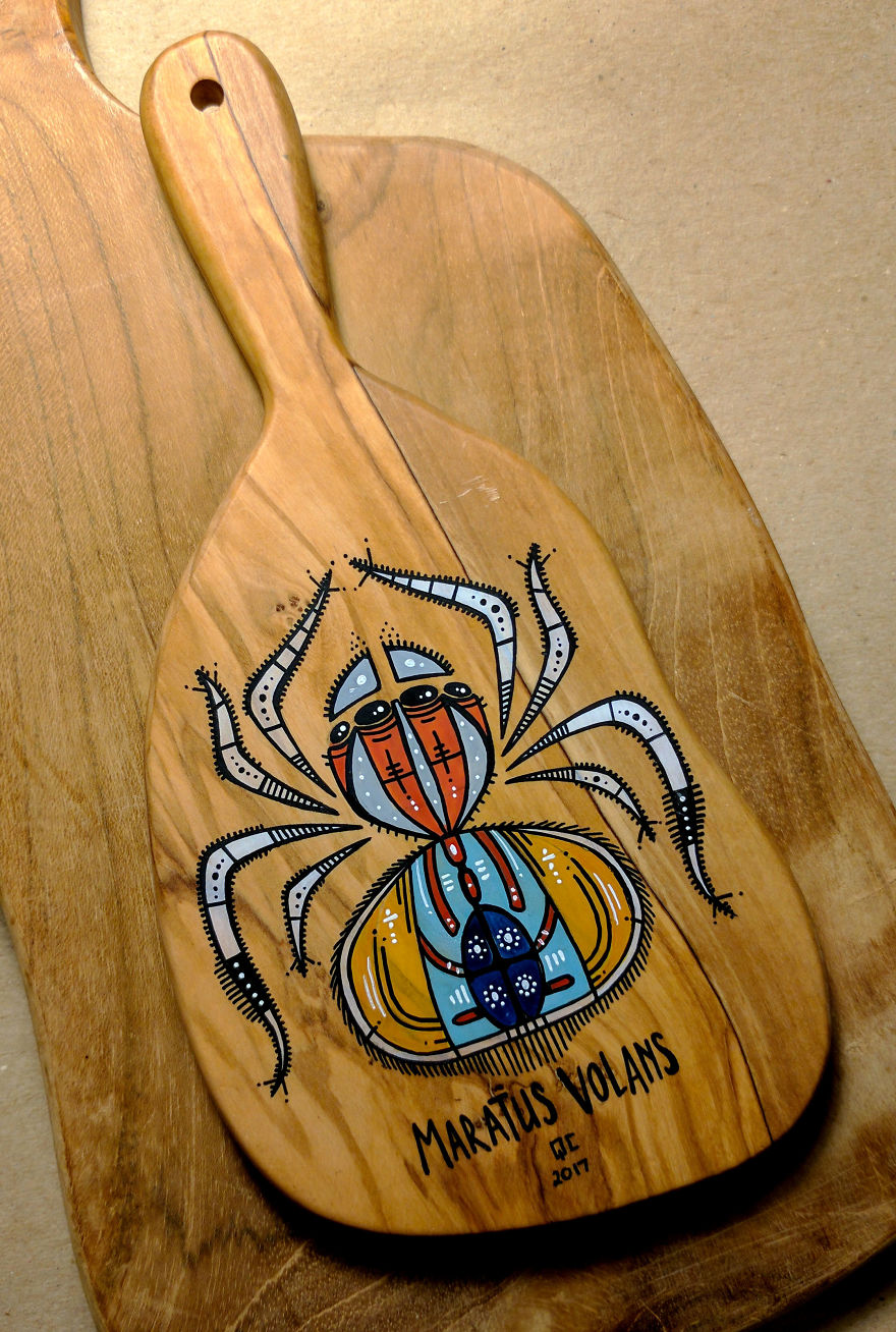I Paint Insects On Cutting Boards I Paint Insects On Cutting Boards