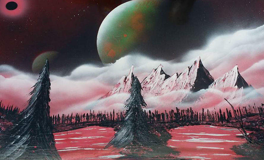 I Create Spray Paint Art