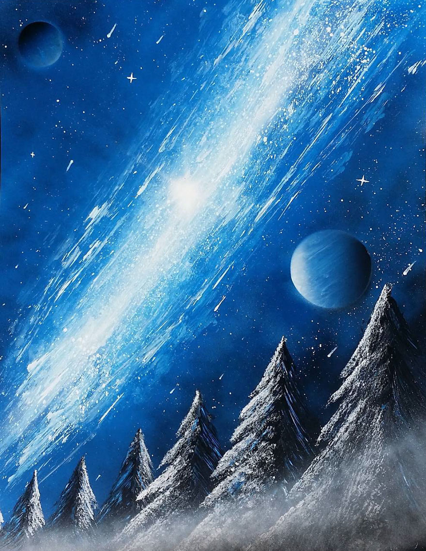 I Create Spray Paint Art