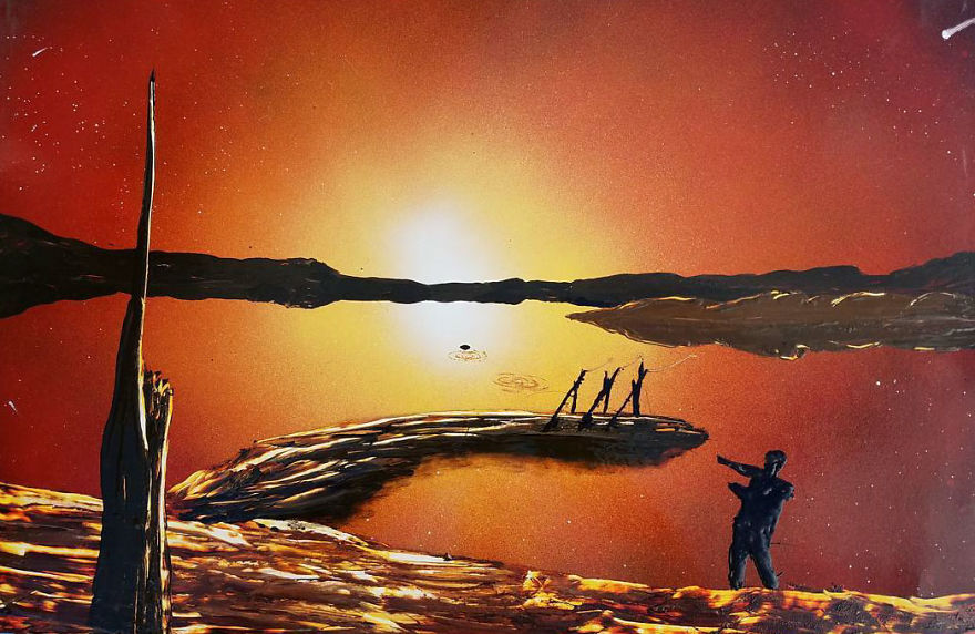 I Create Spray Paint Art