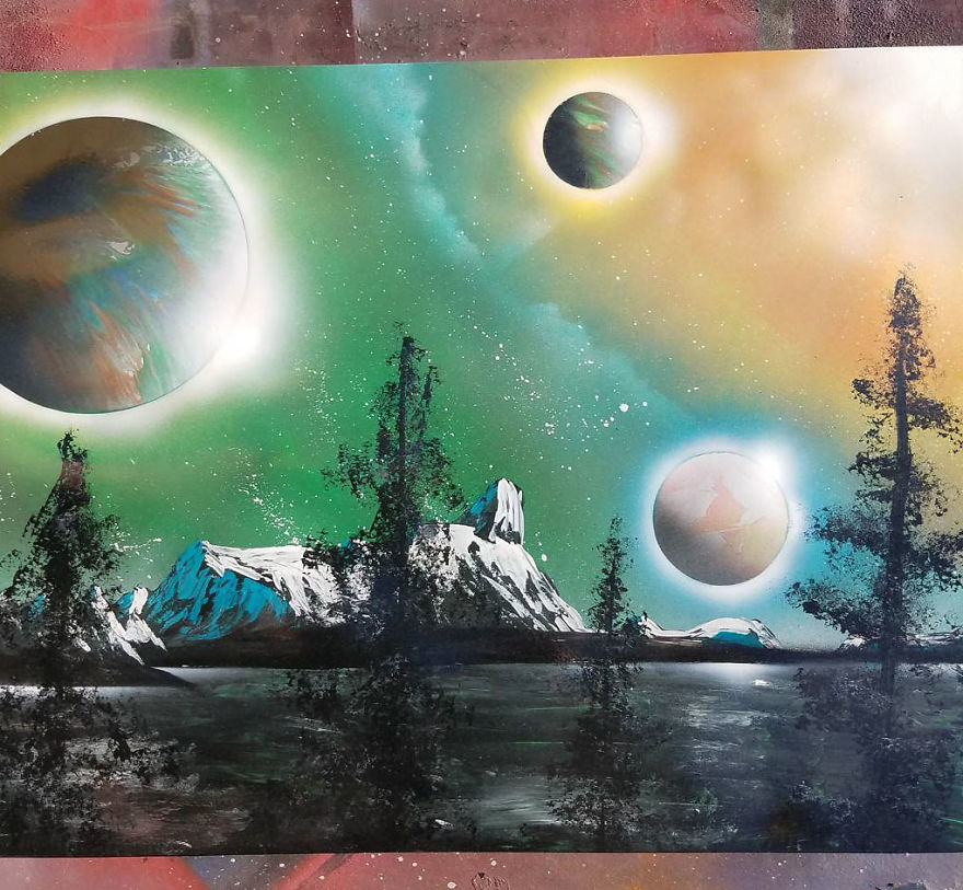 I Create Spray Paint Art