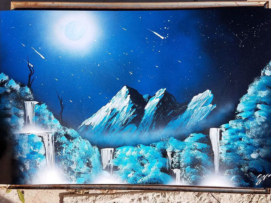 I Create Spray Paint Art