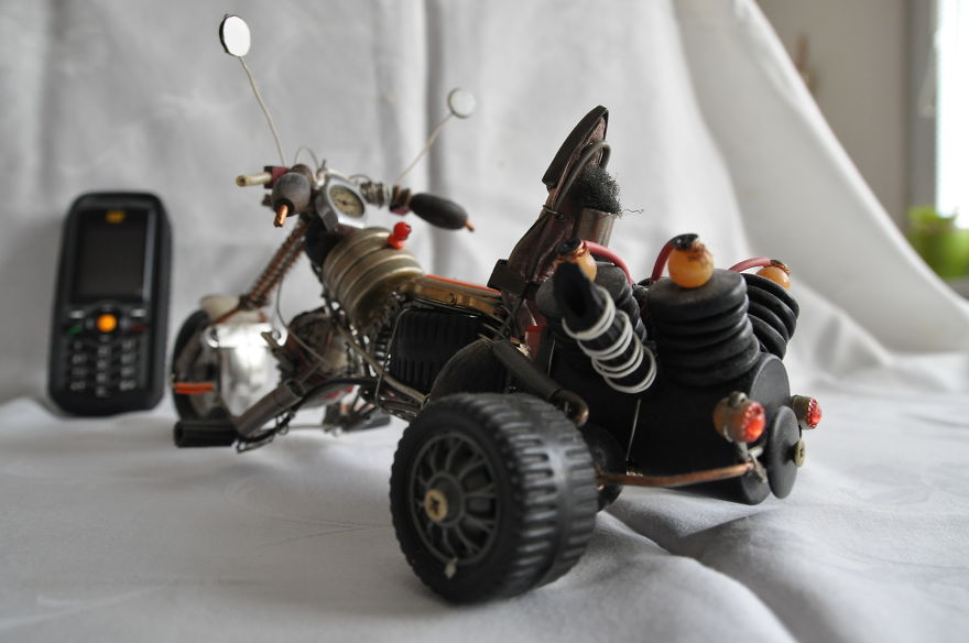 My Models Made Of Various Recycled Parts