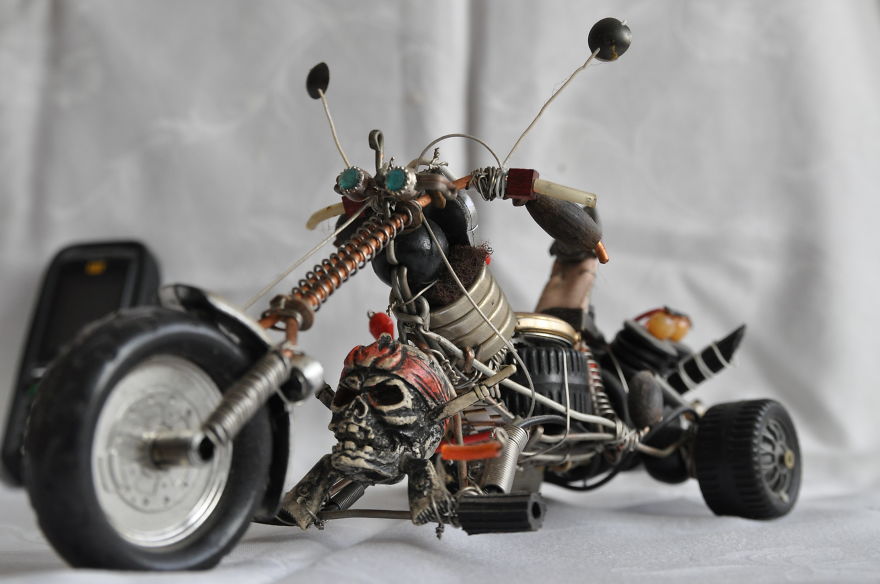 My Models Made Of Various Recycled Parts