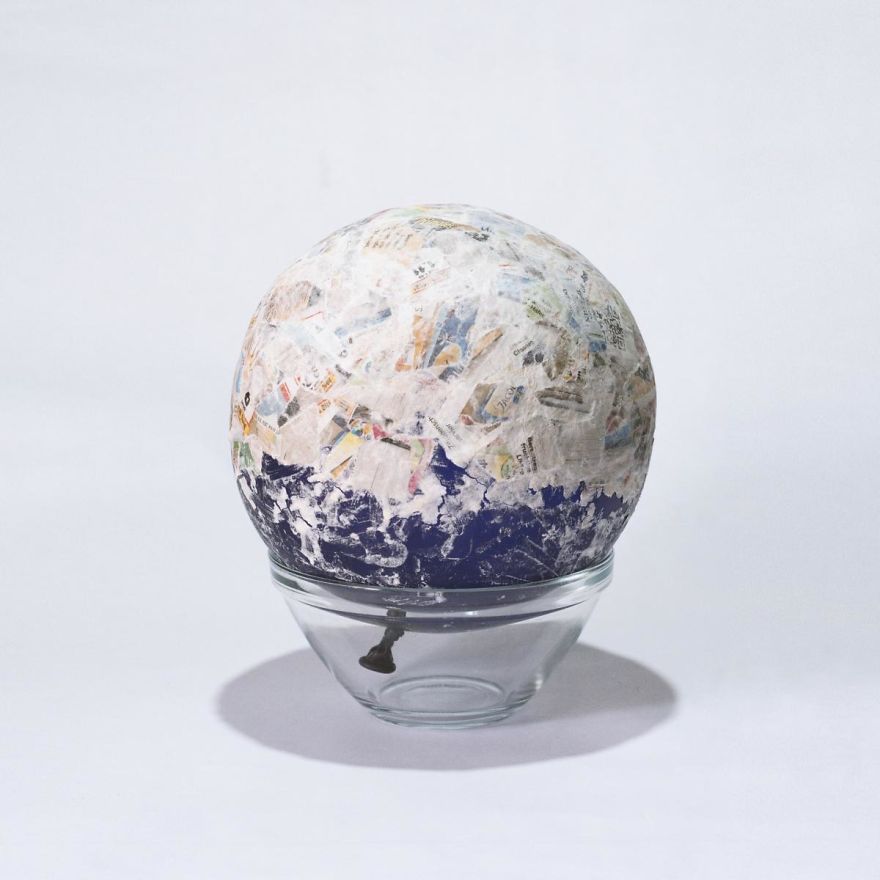 I Made A Simple Bunny Mask Out Of Paper M&acirc;ch&eacute;