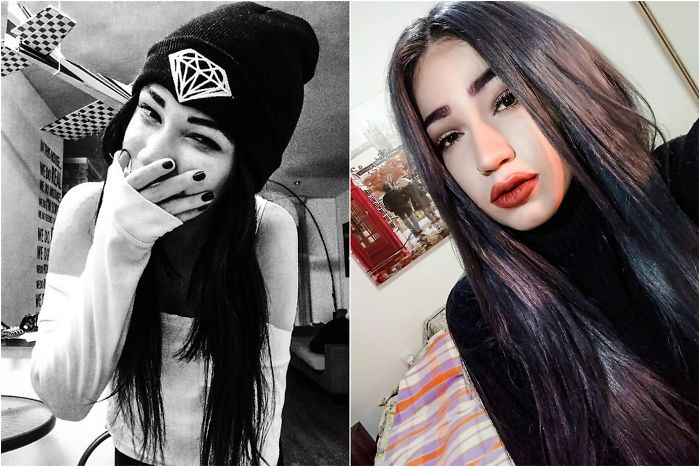 On The Left: 14, Depressed And Lonely. On The Right: 17, Still Depressed At Times, Happily Dating My Beautiful Girlfriend For Almost Two Years And Studying Art At The Best School In The Country. I Still Listen To Mr Every Now And Then But Mostly Indie Music.