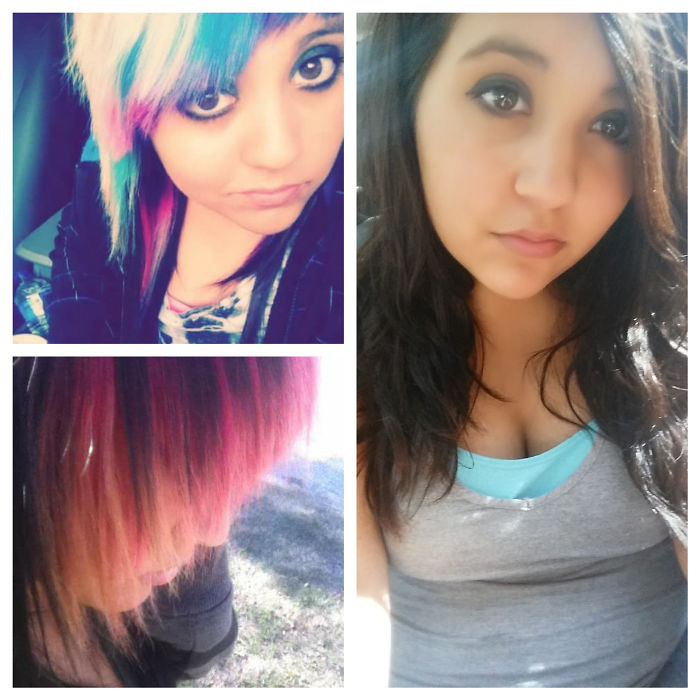 2010 Emo Me Vs 2017 Now Me.. I Am Now 19, Have A Beautiful Daughter & In Nursing School Becoming A Rn