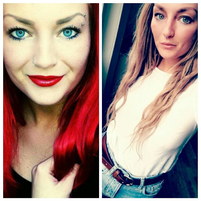 Went From Redhair, Pircings And A Sidecut. To Never Wearing A Bra, Less Pircings And A More Natural Look.