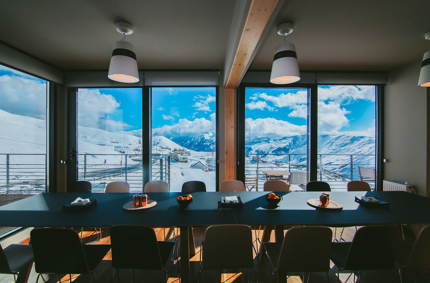 Mountain-Inspired Hotel Built From Shipping Containers 2200 Meters Above Sea Level In Georgia Mountain-Inspired Hotel Built From Shipping Containers 2200 Meters Above Sea Level In Georgia