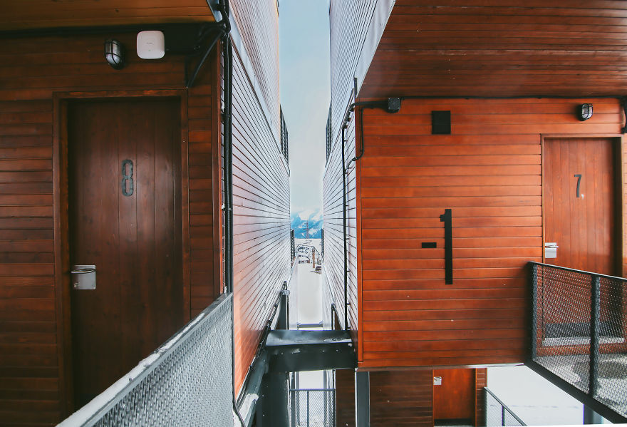 Mountain-Inspired Hotel Built From Shipping Containers 2200 Meters Above Sea Level In Georgia Mountain-Inspired Hotel Built From Shipping Containers 2200 Meters Above Sea Level In Georgia