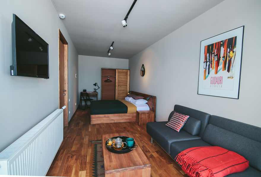 Mountain-Inspired Hotel Built From Shipping Containers 2200 Meters Above Sea Level In Georgia Mountain-Inspired Hotel Built From Shipping Containers 2200 Meters Above Sea Level In Georgia