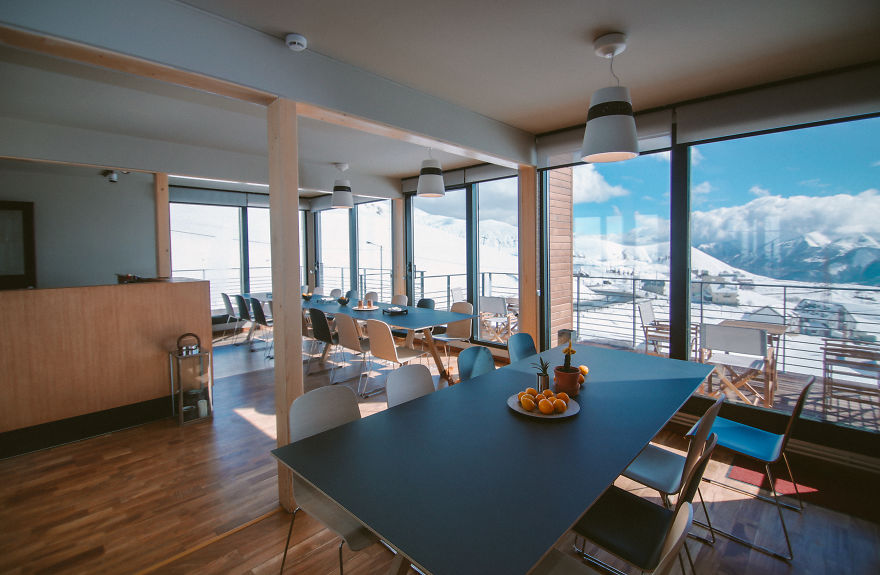 Mountain-Inspired Hotel Built From Shipping Containers 2200 Meters Above Sea Level In Georgia Mountain-Inspired Hotel Built From Shipping Containers 2200 Meters Above Sea Level In Georgia