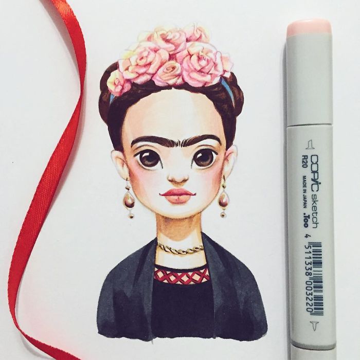 Russian Artist Draws Chic Portraits-cartoons Of Celebrities
