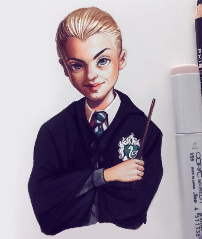 Russian Artist Draws Chic Portraits-cartoons Of Celebrities