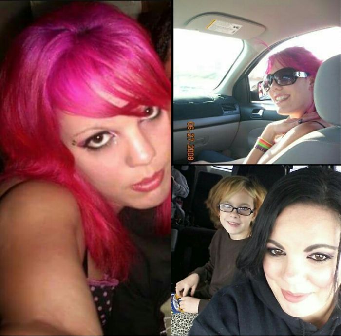 2008-2017. I Really Miss My Hot Pink Hair. Had A Girl In Vegas Ask To Take A Pic With Me Because Of It Lol. I Still Do My Hair Purple From Time To Time. But Try Not To Bleach As Much.