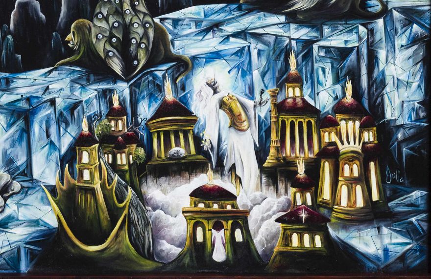 It Took Me 18 Months To Create This Impressive 2x3 Meter Sculpture Of The Book Of Revelations